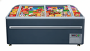 99'' CHEF Combined Island Freezer End Unit With Sliding Glass Top CQS-25L