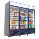 78'' Alaska-Line Three Door Glass Freezer 54 Cu.Ft. HIT-807