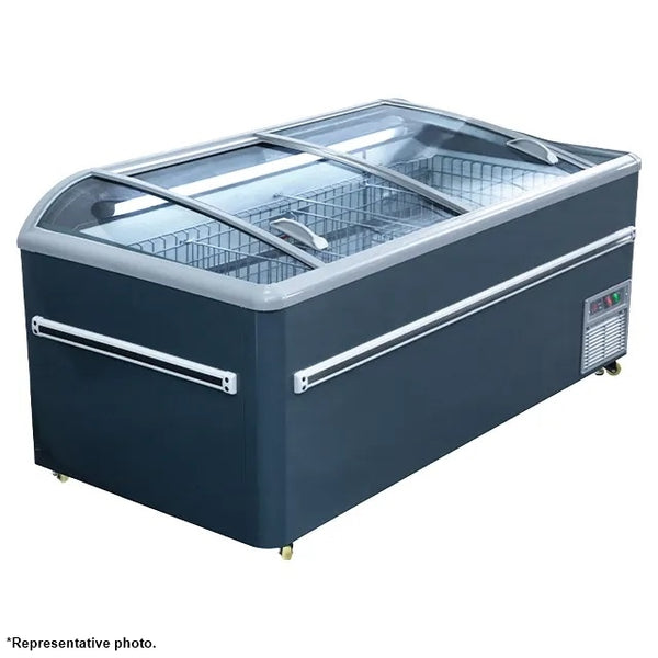 72'' CHEF Combined Island Freezer with Sliding Glass Top CQS-18D