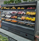 Alaska-Line 76'' Open Air Merchandise Display Cooler w/ Curtain 31.7 Cu.Ft. HIT-23