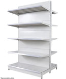 White Double Sided Gondola Supermarket Shelving YD-S003AW
