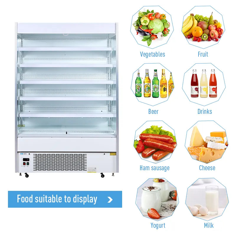 101" CHEF Open Air Merchandise Cooler 52.9 Cu.Ft, SMART-250