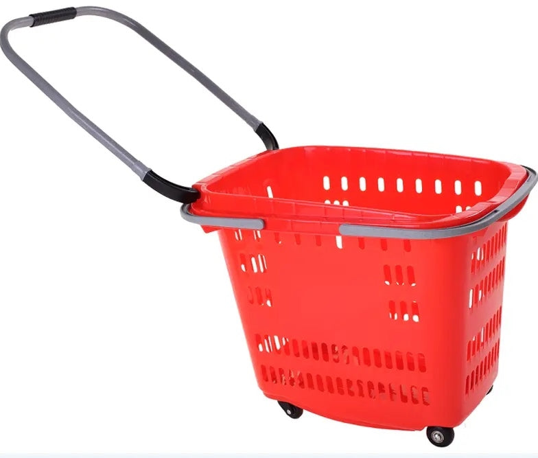 Rolling Basket with 3 Wheels & Handle HBR-3017