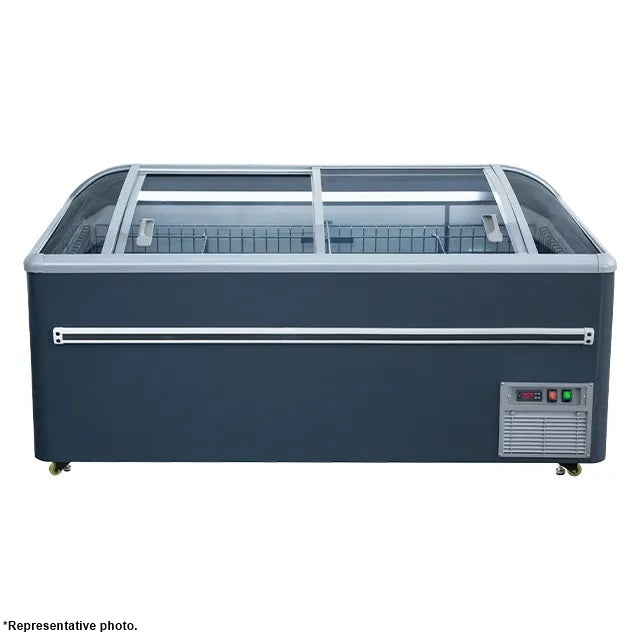 99'' CHEF Combined Island Freezer With Sliding Glass Top CQS-25L