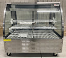 48'' CHEF Stainless Steel Curved Display Cooler 18 Cu.Ft - STD-4832-S