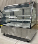 48'' CHEF Stainless Steel Curved Display Cooler 18 Cu.Ft - STD-4832-S