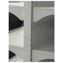 White Double Sided Gondola Supermarket Shelving HD-WA