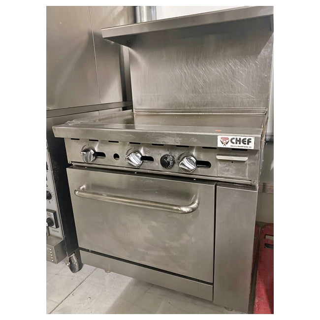 36'' Flat Griddle Range Used FOR00921