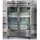 55'' True Double Glass Door Reach in Cooler Used FOR01723