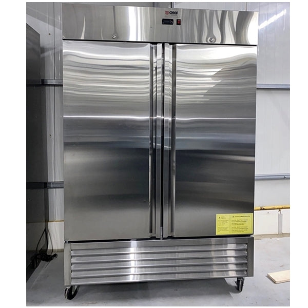 55'' CHEF Reach in Freezer Double Door 49 Cu.Ft - ST-49BF