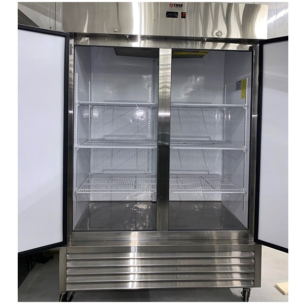 55'' CHEF Reach in Freezer Double Door 49 Cu.Ft - ST-49BF