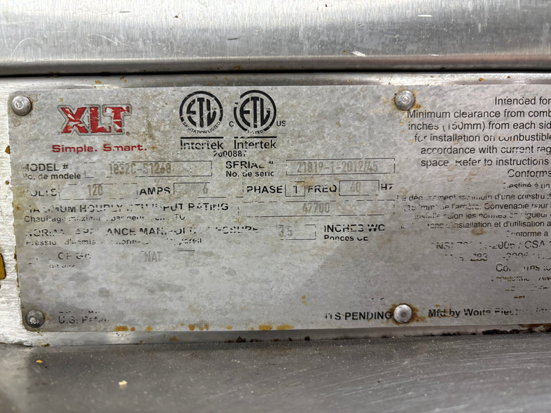 XLT 70'' Natural Gas Double Deck Pizza Oven Used FOR02345