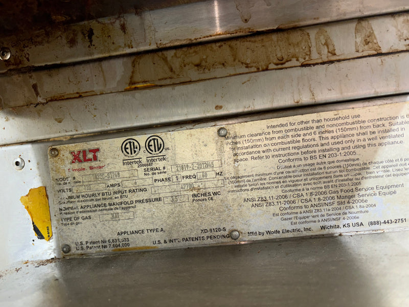 XLT 70'' Natural Gas Double Deck Pizza Oven Used FOR02345