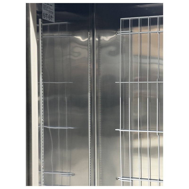 55'' CHEF Double Solid Door Stainless Steel Cooler 46.1 Cu.Ft., LRSR2-H