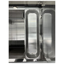 71'' CHEF Refrigerated Salad/Sandwich Prep Table with Rectangle Sneeze Guard GN-3100SALSQ