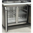 71'' CHEF Refrigerated Salad Prep Table with Curved Sneeze Guard GN-3100SALGC