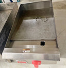 Omcan Countertop Stainless Steel Gas Griddles With Manual Control & 1 Burner Used FOR01826