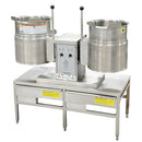 Cleveland 44" Steam Kettle 6-Gal x 2 with Stand Used FOR02408