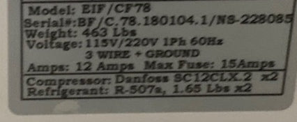 78.5'' Dual-Use Island Merchandiser Island Freezer Used FOR01840