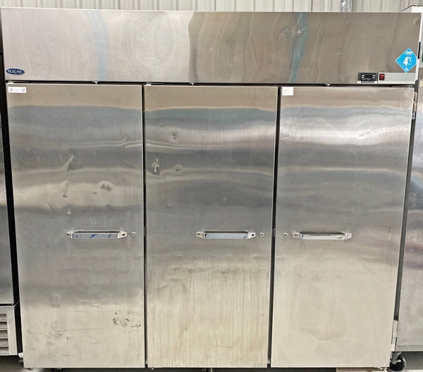USED Nor-Lake Three Solid Door Reach In Refrigerator FOR01824