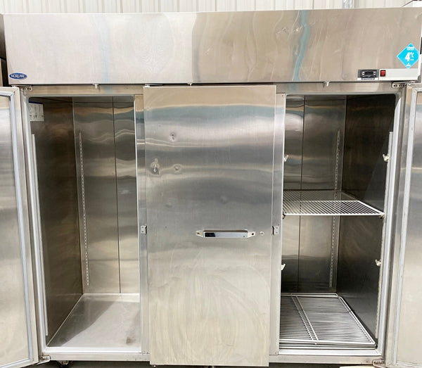USED Nor-Lake Three Solid Door Reach In Refrigerator FOR01824