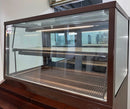 Wooden Curved Glass Display Cooler Used FOR01705