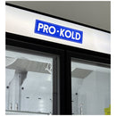 54" Pro-Kold Double Glass Door Display Freezer 32 Cu.Ft.   DURF-32W