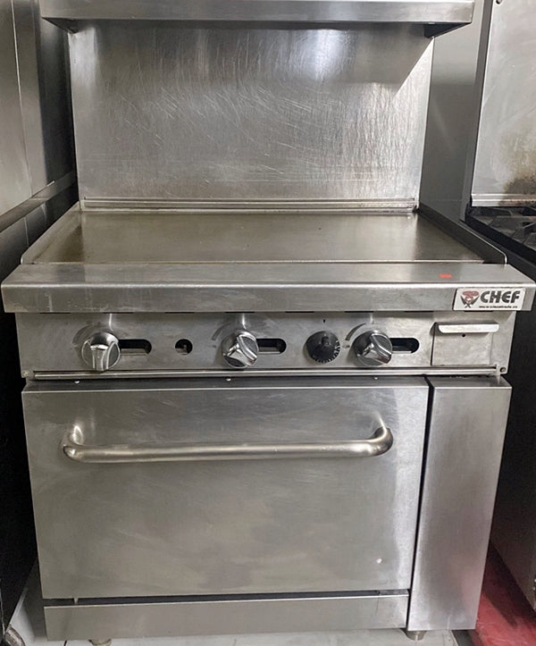36'' Flat Griddle Range Used FOR00921