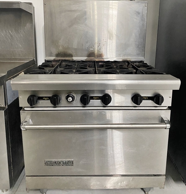 American Range Used 6 Burner Oven FOR01871