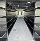 Black Double Sided 4 Shelve + 1 Base Gondola, Heavy Duty Supermarket Shelve HBR-3008B