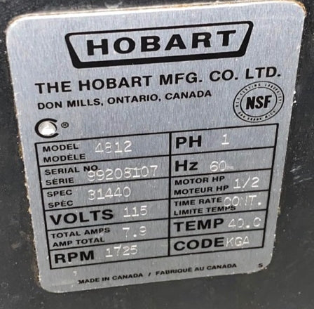 Hobart Meat Grinder Used FOR01567