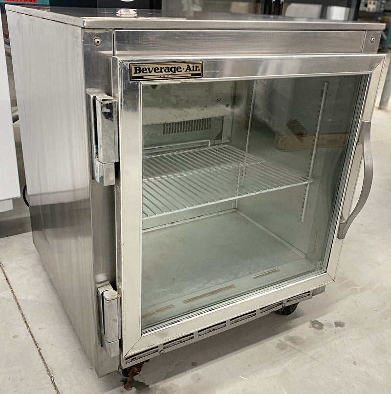 Beverage Air Single Glass Door Under Counter Freezer Used FOR01194