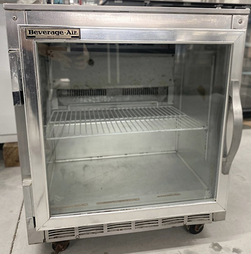 Beverage Air Single Glass Door Under Counter Freezer Used FOR01194