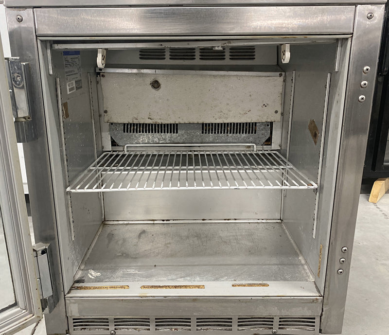 Beverage Air Single Glass Door Under Counter Freezer Used FOR01194