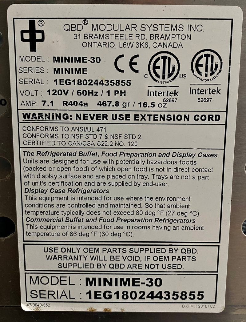 Refrigerated Display Case Used FOR01463