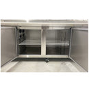 94" CHEF Triple Solid Door Refrigerated Pizza Prep Table WC-3DPPT-HC