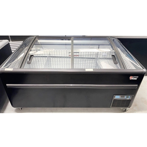 99'' CHEF Combined Island Freezer With Sliding Glass Top CQS-25L