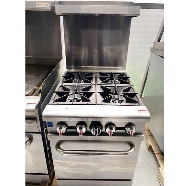 24'' CHEF 4 Burner Range with Oven RGR-24