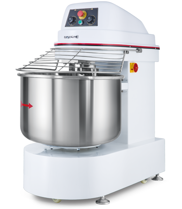 Double Speed, Double Action Spiral Dough Mixer 130L Capacity, MLS50