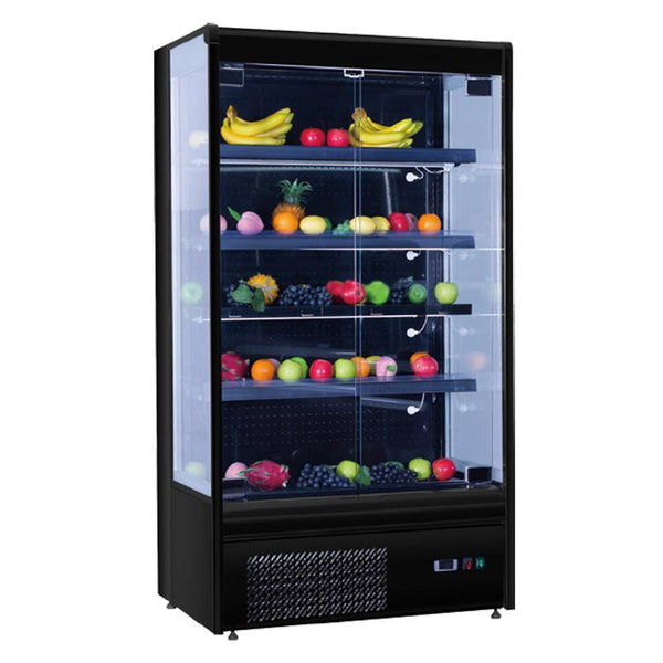 60'' CHEF Triple Swing Glass Door Open Merchandiser 6.7 Cu.Ft., BLF-1580GA