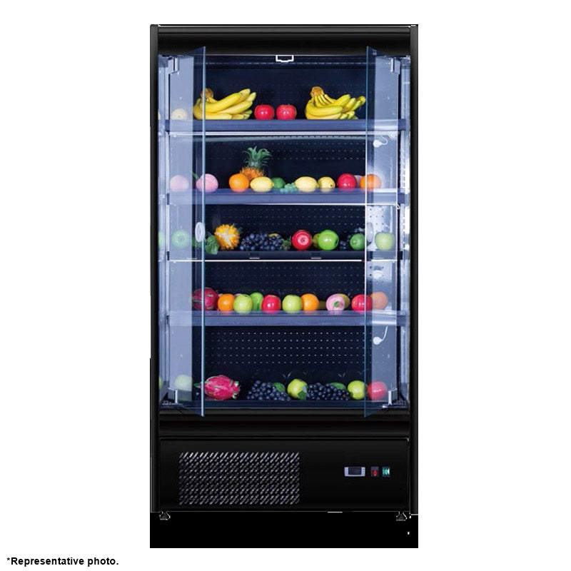 60'' CHEF Triple Swing Glass Door Open Merchandiser 6.7 Cu.Ft., BLF-1580GA