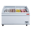 New Air - 56" Curved Glass Island Ice Cream Freezer - NIF-56-CG