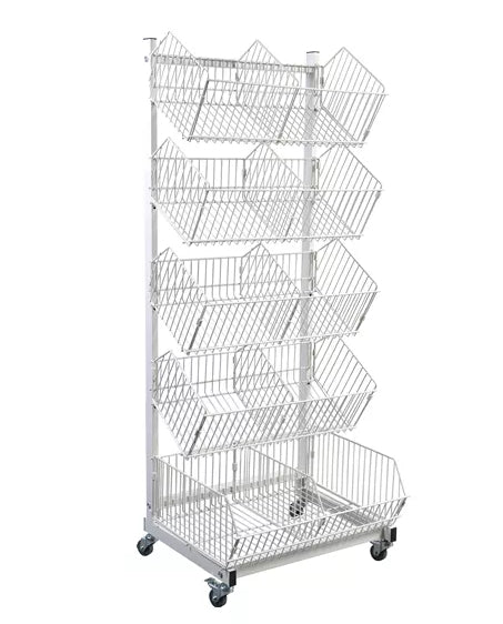 Movable Wire Display Rack HBR-3103