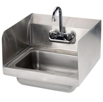 EFI  17″ x 15″ Wall Mounted Hand Sink With Faucet & Splash Guard SIH817-S