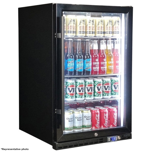 20'' CHEF Countertop Single Glass Door Beverage Cooler 3.5 Cu.Ft., SC-110U