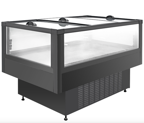79'' Alaska-Line Alaska-Line Double Temperature Island Cabinet with Door HIT-8