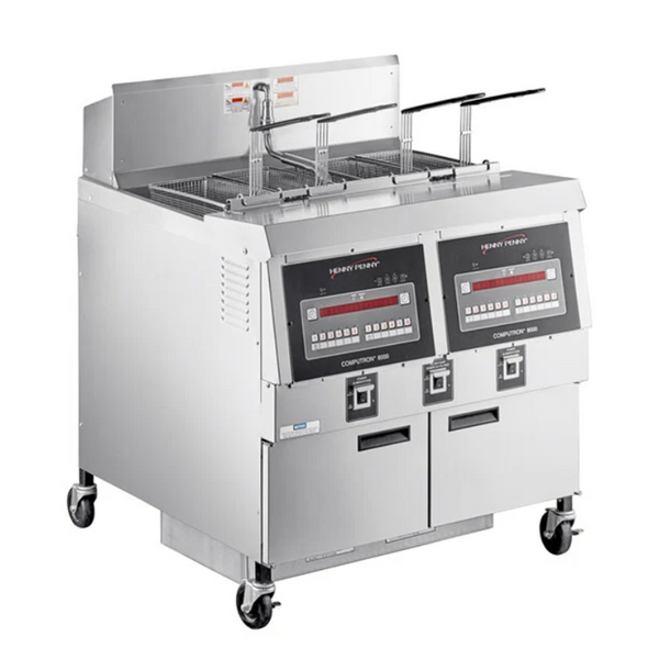 Henny Penny 2-Well Natural Gas Fryer with Computron 8000 Controls OFG-322