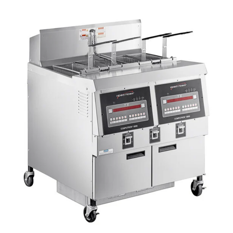 Henny Penny 2-Well Natural Gas Fryer with Computron 8000 Controls OFG-322