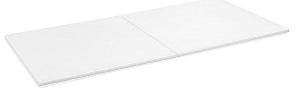 96''x48'' Cutting Board Poly Top 12mm / 0.47 inch White CT-12W