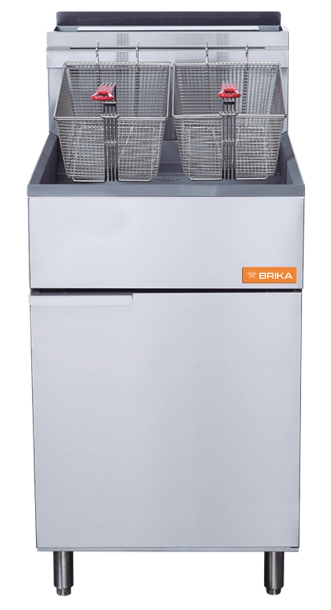BRIKA 21" Natural Gas 70 lb. Fryer BFR-70